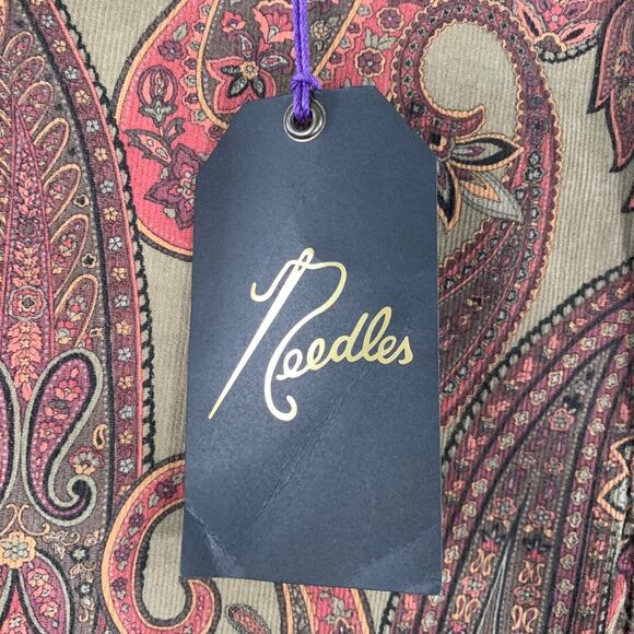 NEEDLES Size M Brown Burgundy Green Paisley 5 Pocket Casual Pants - Picture 3 of 6